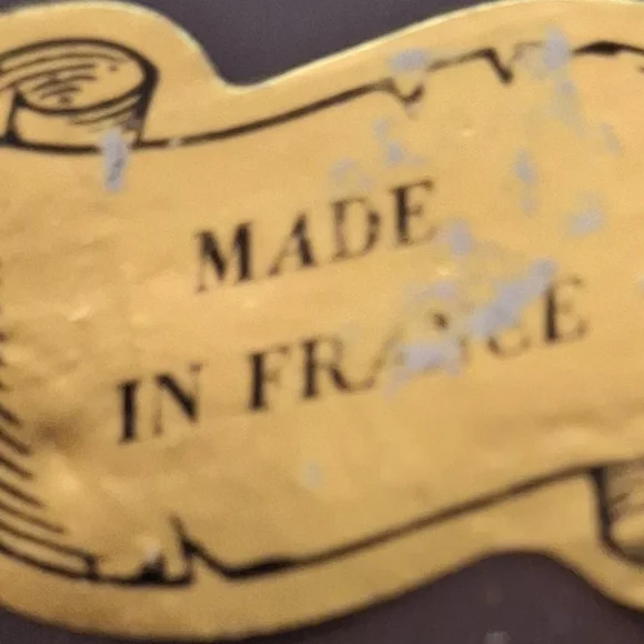 Pique-Fleurs Made In France Hand Painted Vase 6 Holes Blue Flower/Green Leaves - Picture 9 of 9